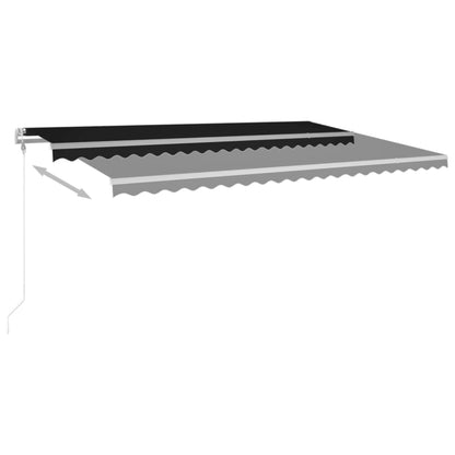 Tenda da Sole Retrattile Automatica 500x350 cm Antracite | homemem39
