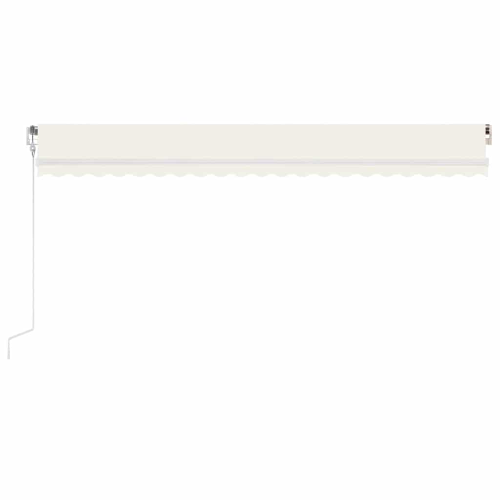 Tenda Automatica con Sensore Vento e LED 500x350 cm Crema