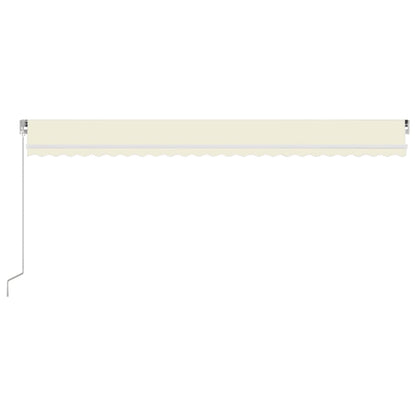 Tenda da Sole Retrattile Manuale 600x350 cm Crema