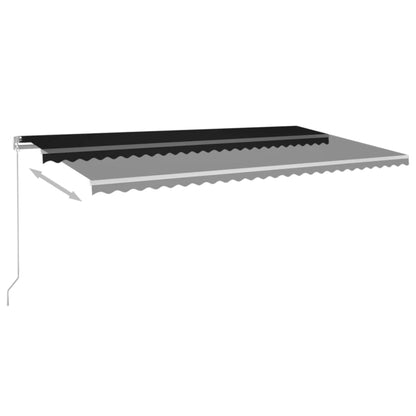 Tenda da Sole Retrattile Manuale 600x350 cm Antracite | homemem39