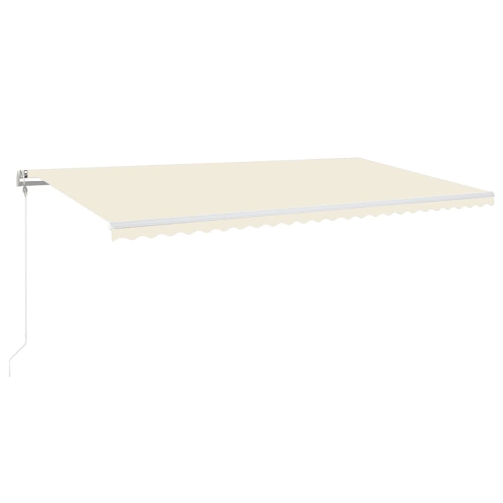 Tenda da Sole Retrattile Automatica 600x350 cm Crema | homemem39