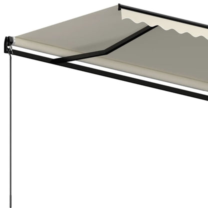 Tenda da Sole Retrattile Automatica 350x250 cm Crema - homemem39