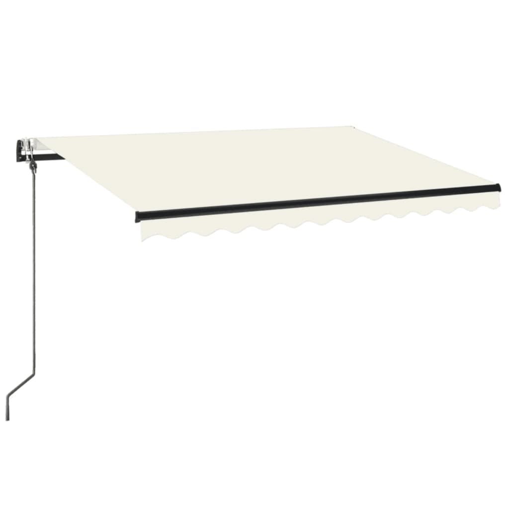 Tenda Automatica con Sensore Vento e LED 350x250 cm Crema | homemem39