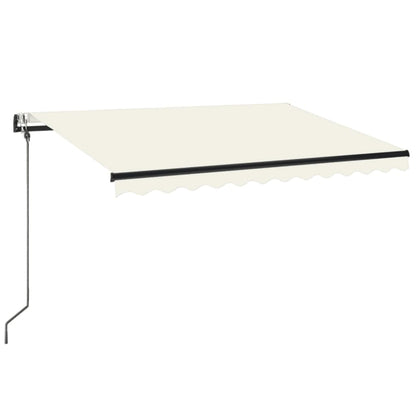 Tenda Automatica con Sensore Vento e LED 350x250 cm Crema | homemem39