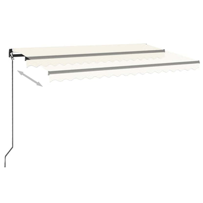 Tenda da Sole Retrattile Manuale 450x300 cm Crema | homemem39