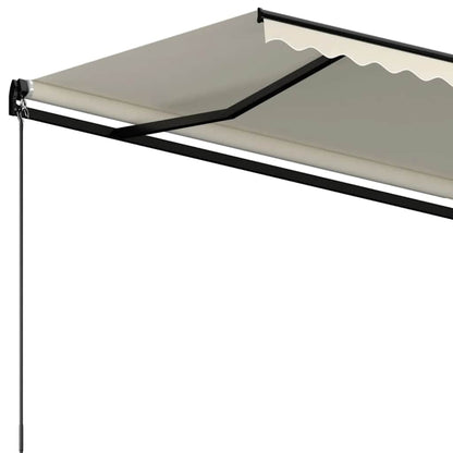 Tenda da Sole Retrattile Manuale 450x300 cm Crema | homemem39