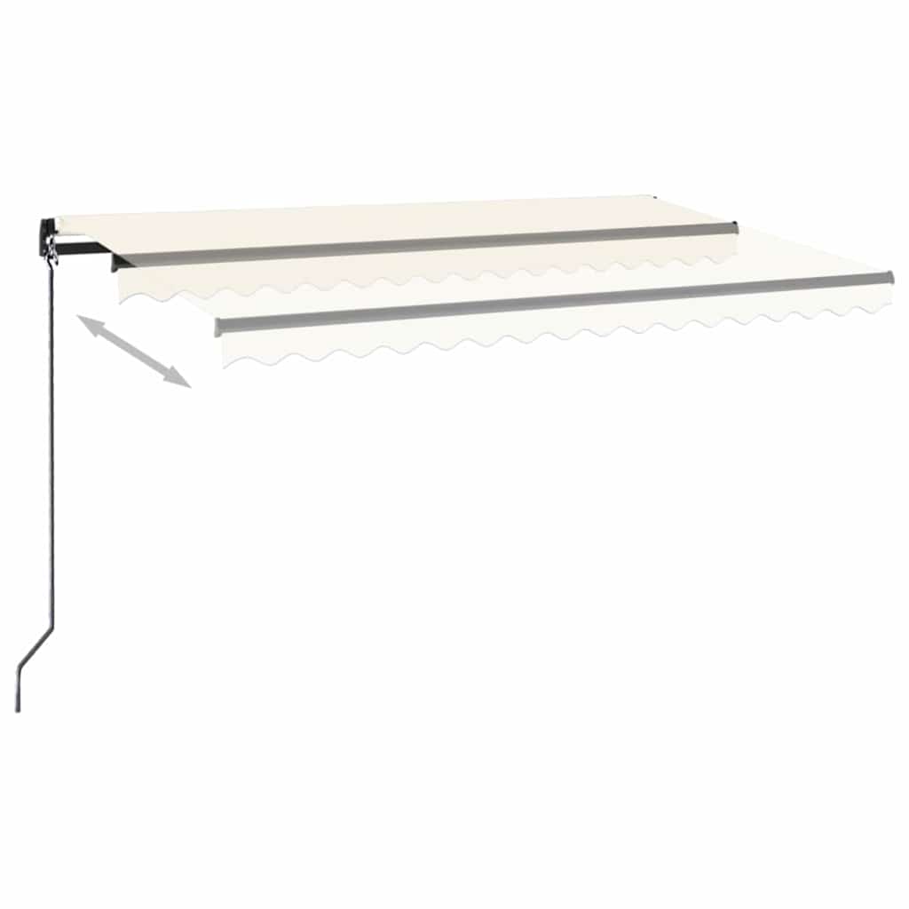 Tenda da Sole Retrattile Manuale 400x350 cm Crema