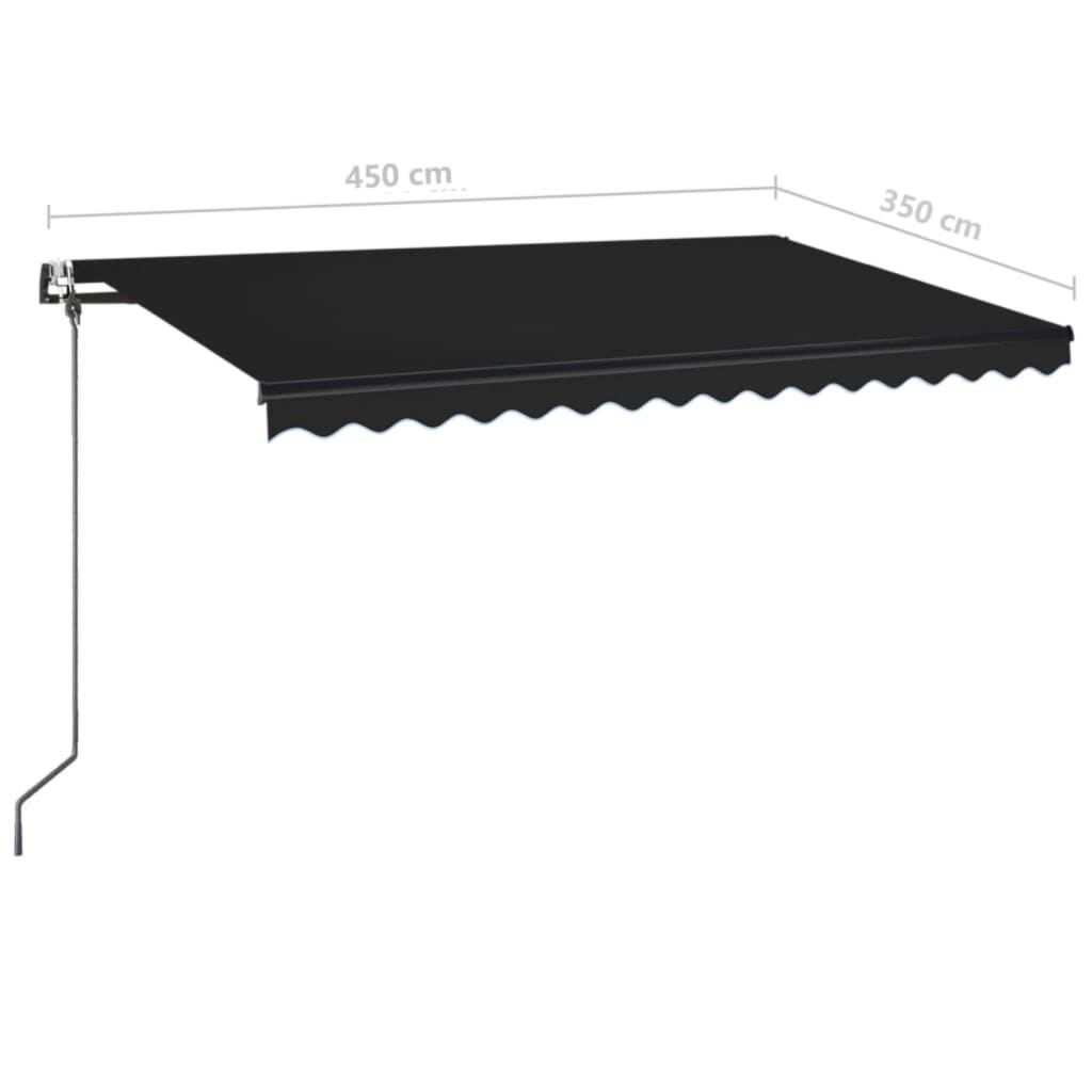 Tenda da Sole Retrattile Automatica 450x350 cm Antracite | homemem39