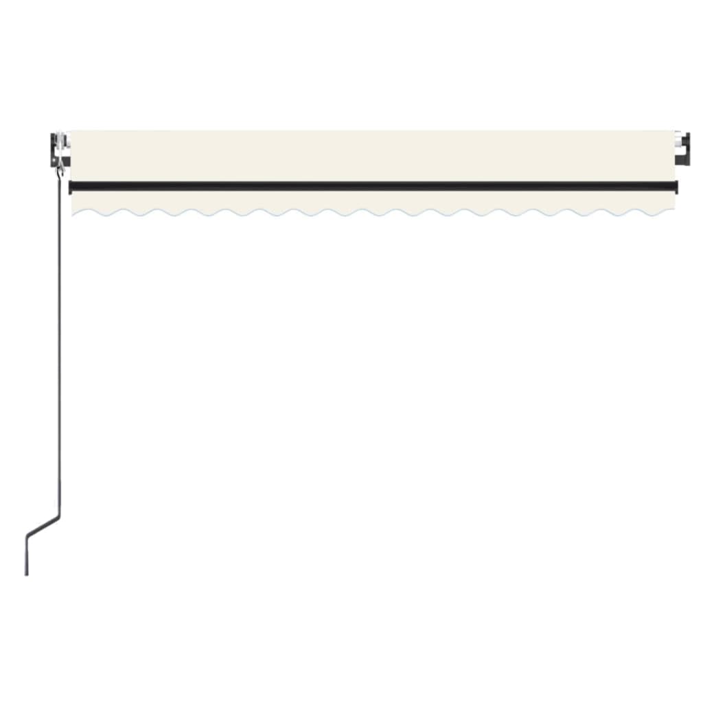 Tenda Automatica con Sensore Vento e LED 450x350 cm Crema