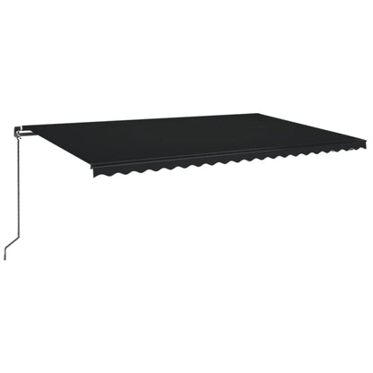 Tenda da Sole Retrattile Manuale 500x350 cm Antracite | homemem39