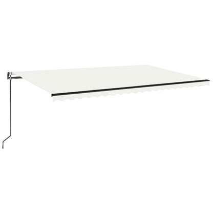 Tenda da Sole Retrattile Automatica 500x350 cm Crema | homemem39