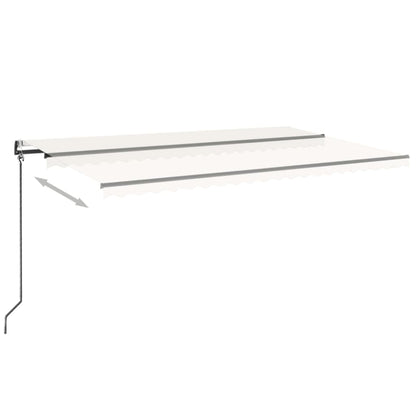 Tenda da Sole Retrattile Automatica 500x350 cm Crema