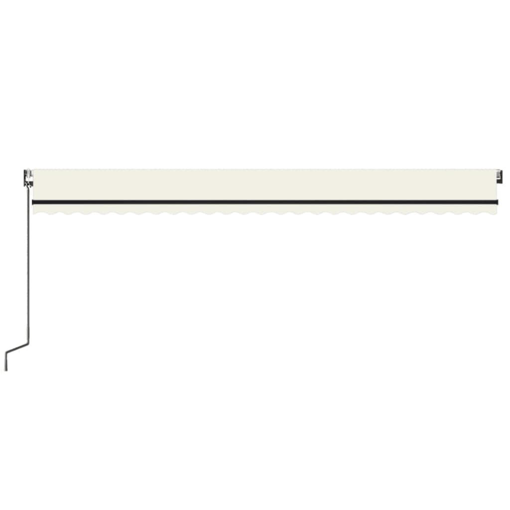 Tenda Automatica con Sensore Vento e LED 600x350 cm Crema