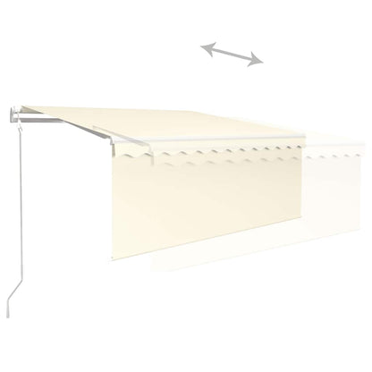 Tenda da Sole Retrattile Automatica con Parasole 3x2,5m Crema