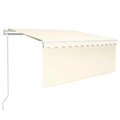 Tenda Automatica con Parasole LED e Sensore Vento 3x2,5m Crema | homemem39
