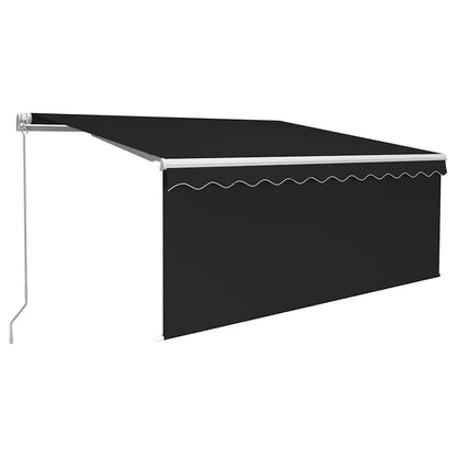Tenda Sole Retrattile Manuale con Parasole 3,5x2,5 m Antracite