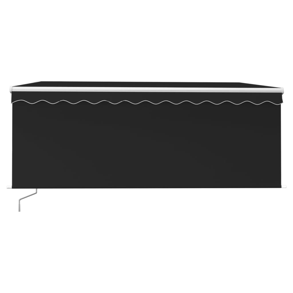 Tenda Sole Retrattile Manuale con Parasole 3,5x2,5 m Antracite - homemem39