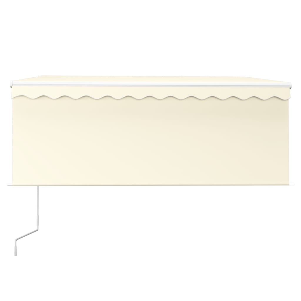 Tenda Automatica Parasole LED Sensore Vento 3,5x2,5cm Crema | homemem39