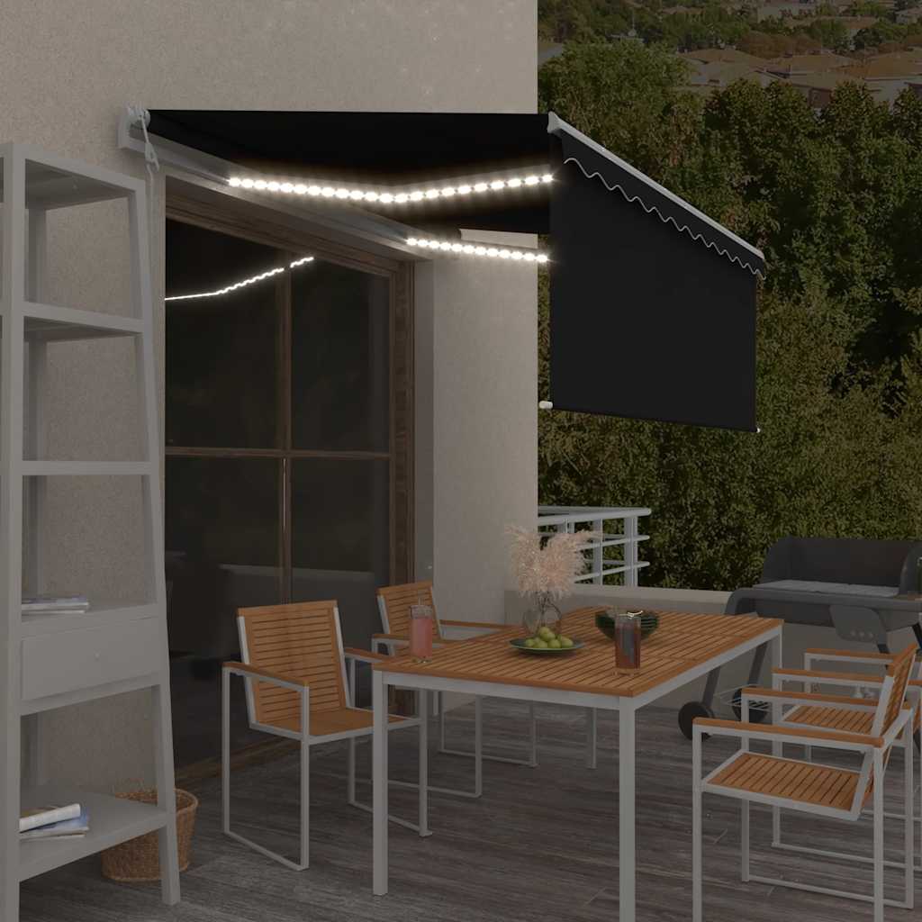 Tenda Automatica con Sensore Vento Parasole 3,5x2,5 m Antracite | homemem39