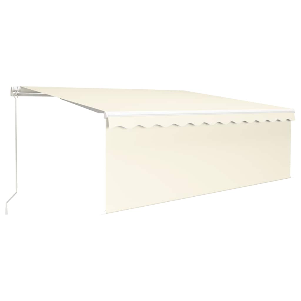 Tenda da Sole Retrattile Automatica con Parasole 4x3 m Crema