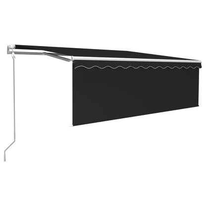 Tenda Automatica Parasole Sensore Vento e LED 4x3m Antracite | homemem39