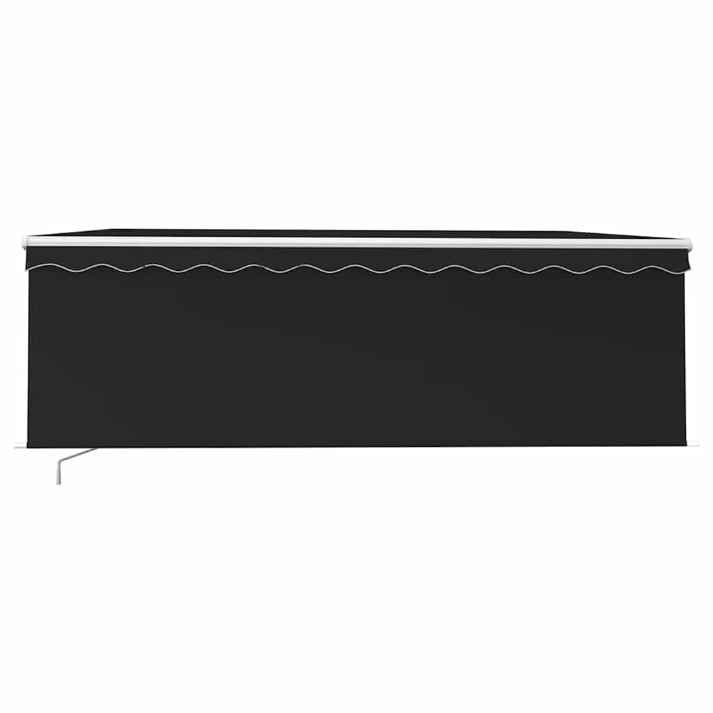 Tenda da Sole Retrattile Manuale con Parasole 4,5x3 m Antracite