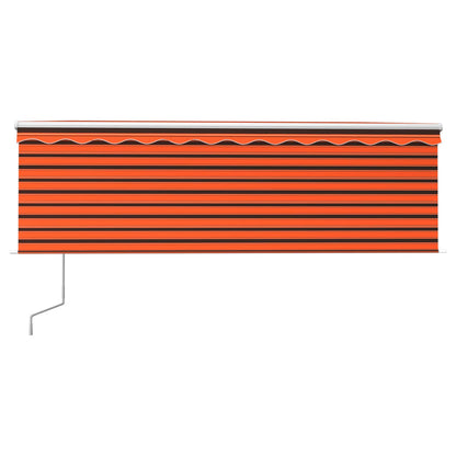 Tenda Automatica con Sensore Vento 4,5x3 m Arancione e Marrone | homemem39