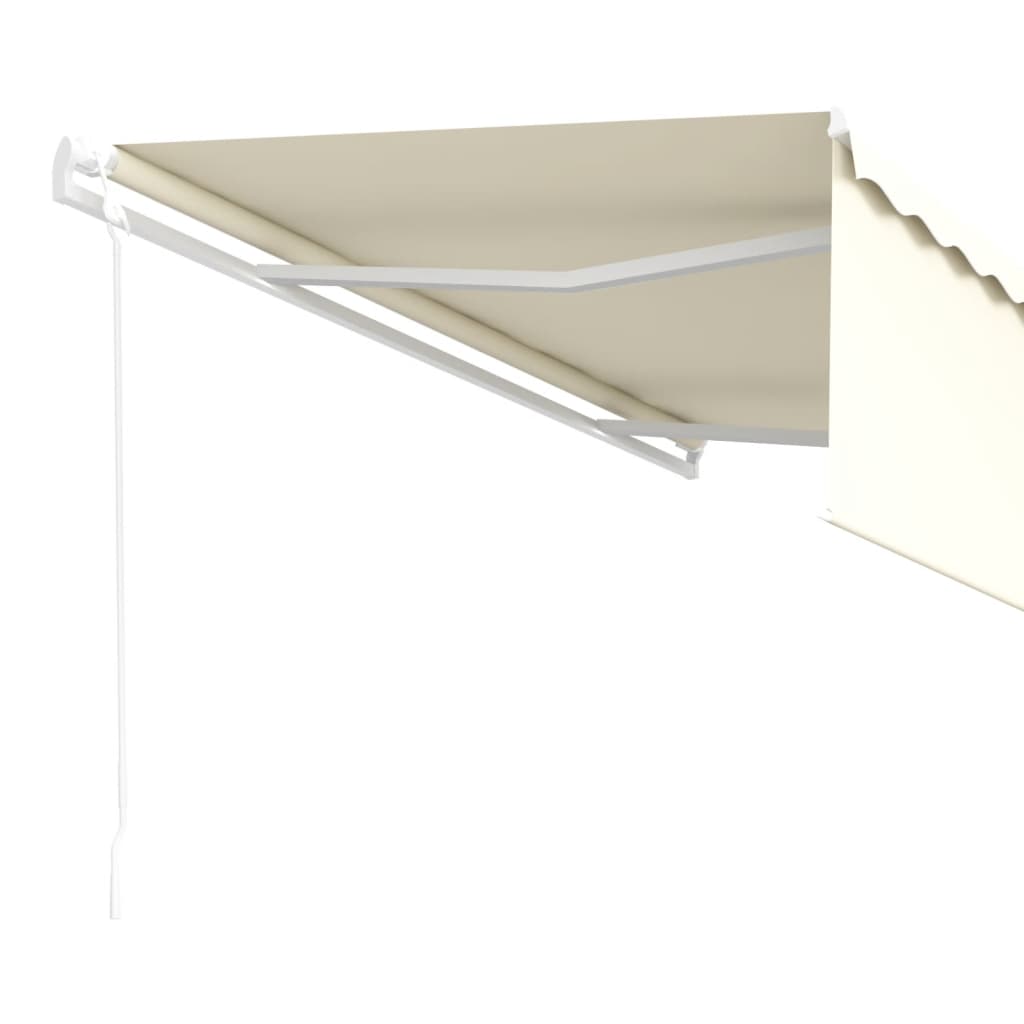 Tenda Retrattile Automatica con Parasole 5x3 m Crema | homemem39