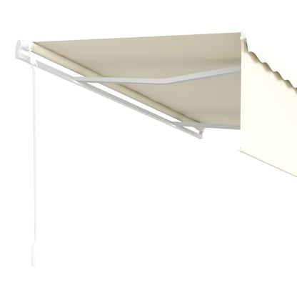 Tenda Retrattile Automatica con Parasole 5x3 m Crema | homemem39