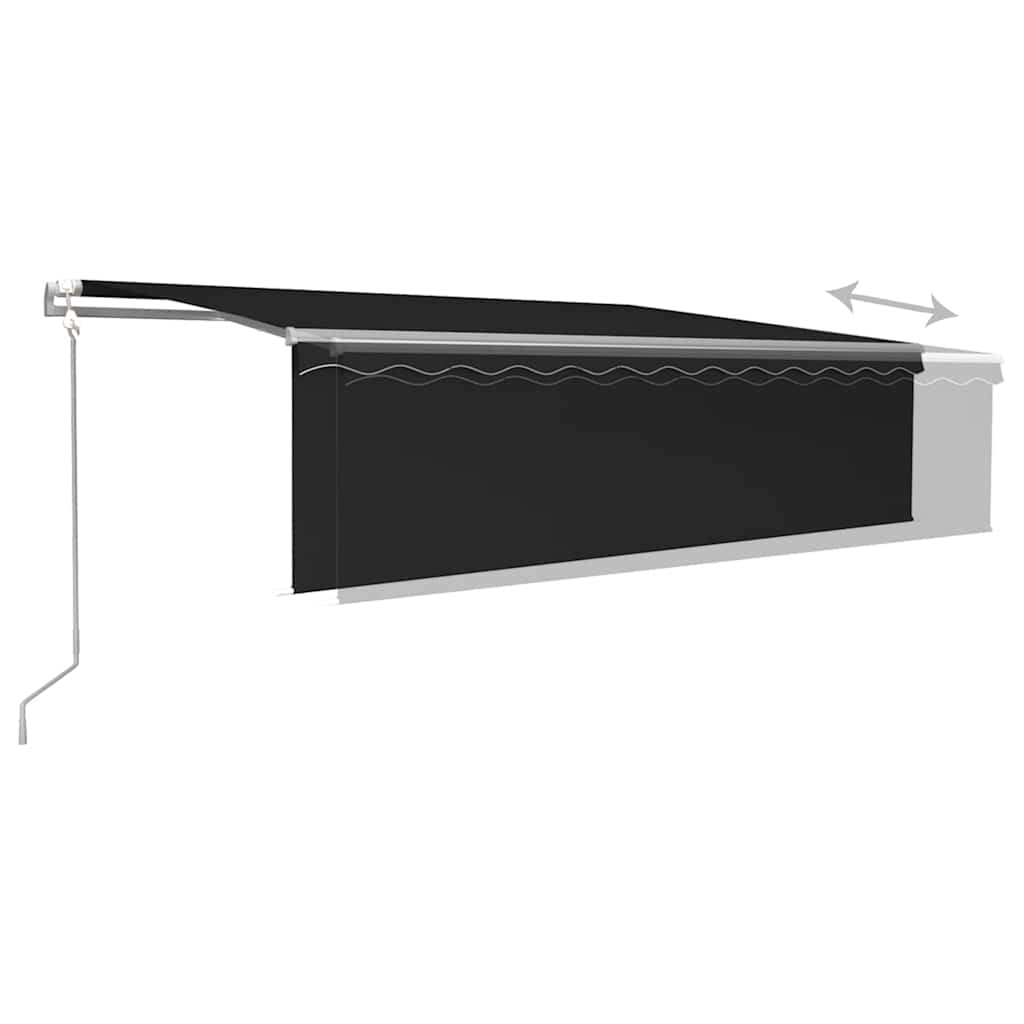 Tenda Automatica con Parasole Sensore Vento e LED 5x3 Antracite