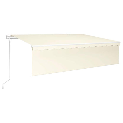 Tenda da Sole Retrattile Automatica con Parasole 6x3 m Crema | homemem39