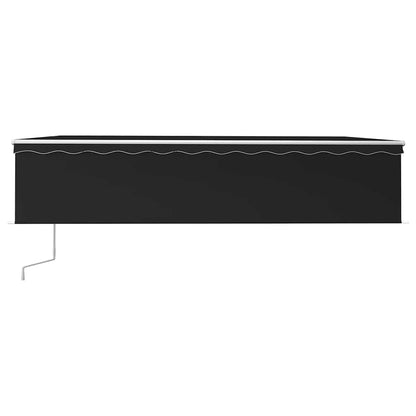 Tenda da Sole Retrattile Automatica con Parasole 6x3m Antracite | homemem39