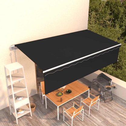Tenda da Sole Retrattile Automatica con Parasole 6x3m Antracite | homemem39