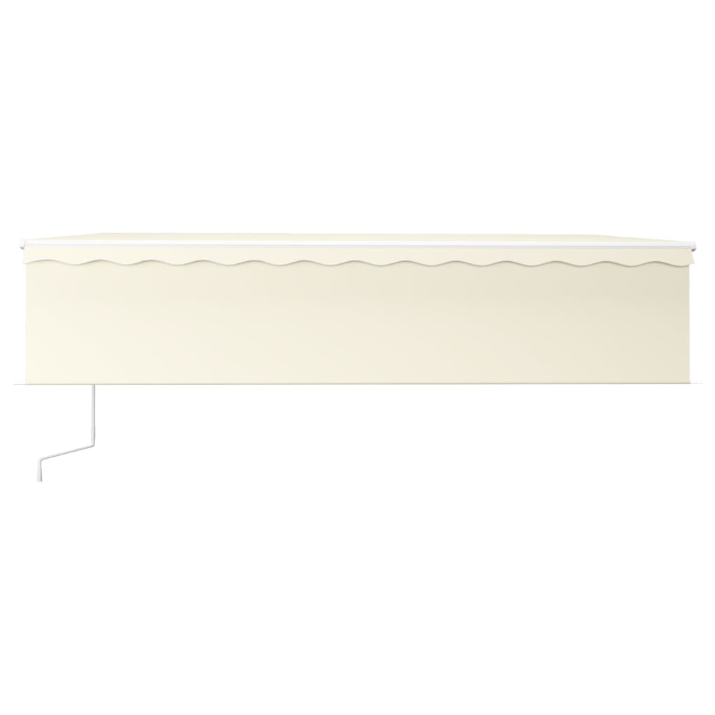 Tenda Automatica con Parasole LED e Sensore Vento 6x3 m Crema | homemem39