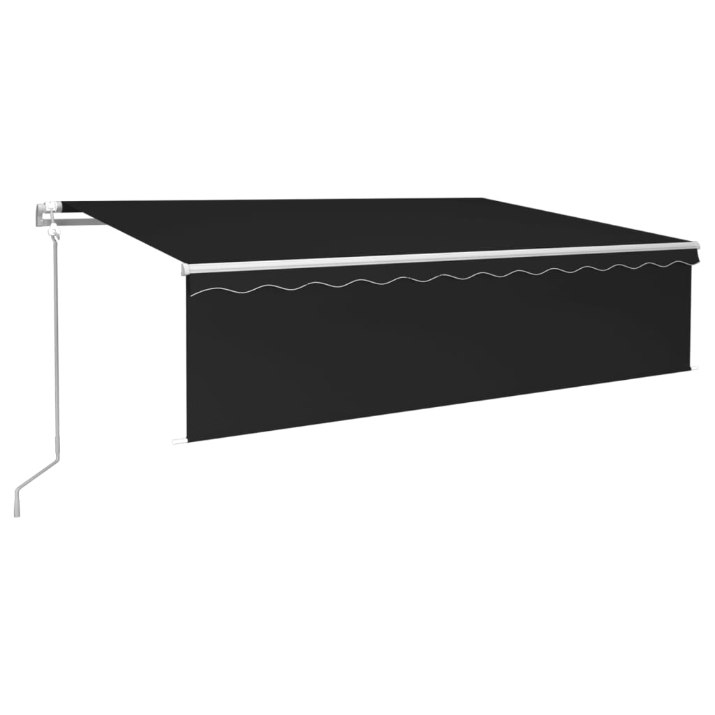 Tenda Automatica con Parasole Sensore Vento e LED 6x3 Antracite | homemem39