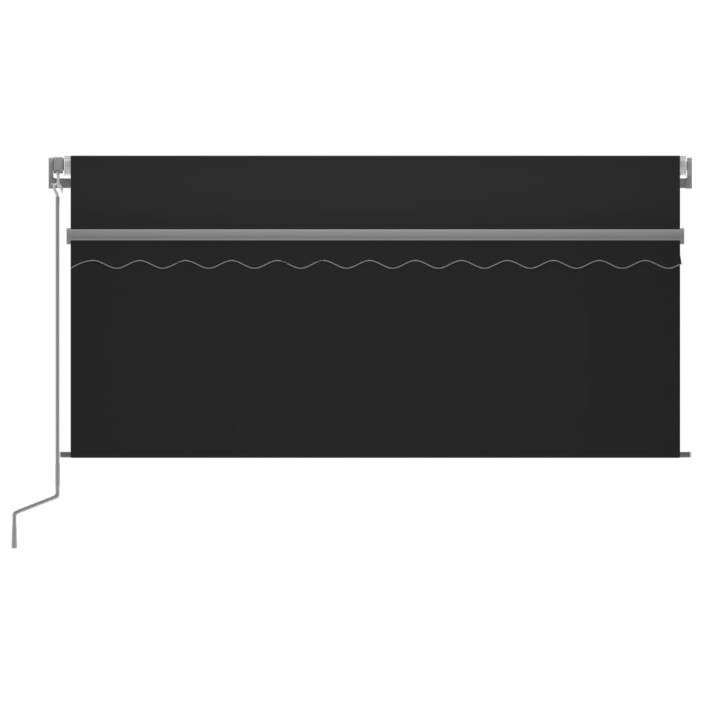 Tenda da Sole Retrattile Manuale con Parasole 3x2,5 m Antracite | homemem39