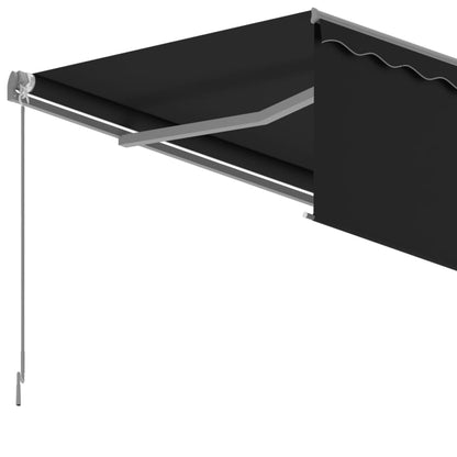 Tenda da Sole Retrattile Manuale con Parasole 3x2,5 m Antracite | homemem39