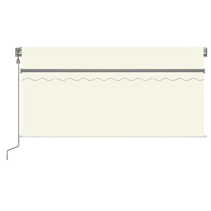 Tenda da Sole Retrattile Automatica con Parasole 3x2,5m Crema - homemem39