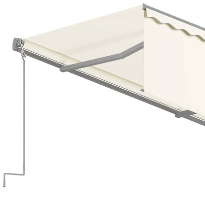Tenda da Sole Retrattile Automatica con Parasole 3x2,5m Crema - homemem39