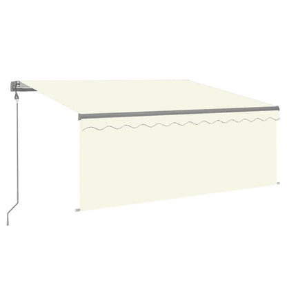 Tenda Automatica con Parasole LED e Sensore Vento 3x2,5m Crema | homemem39