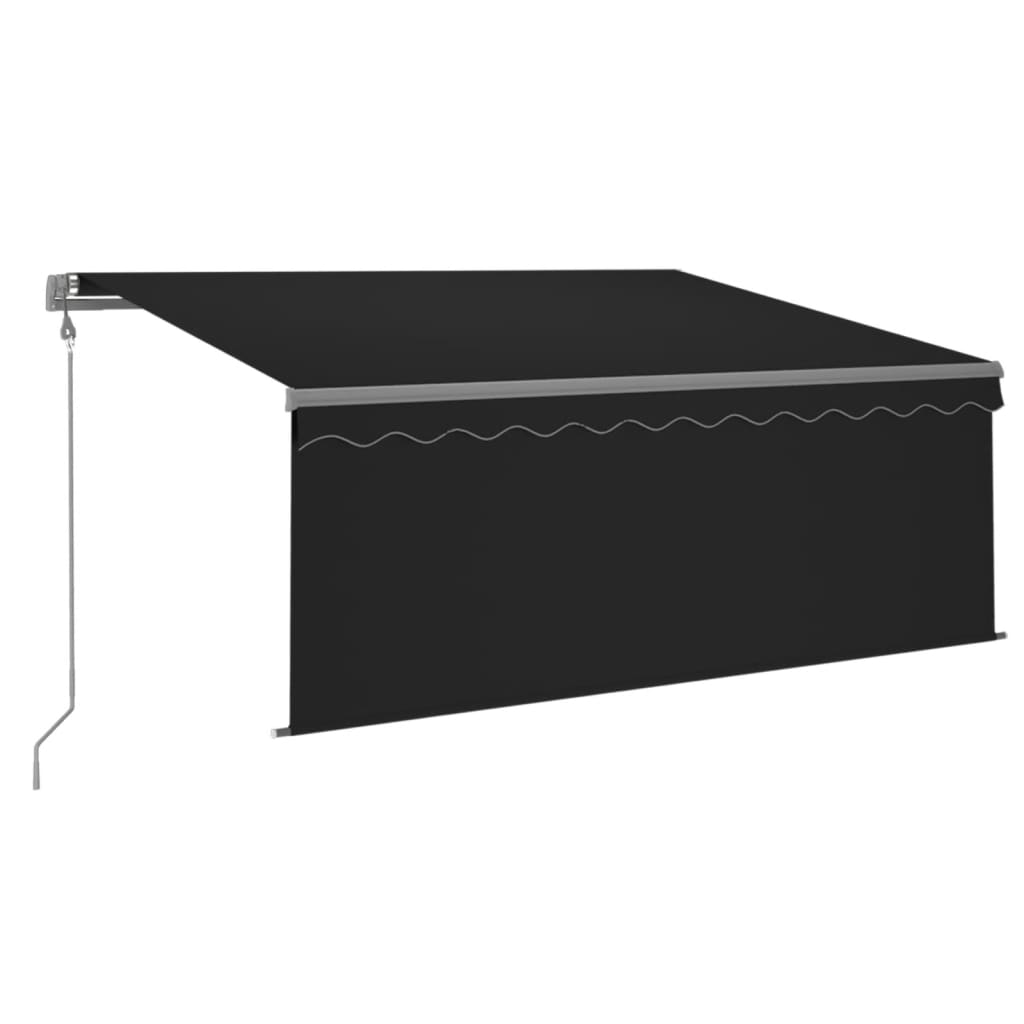 Tenda Automatica Parasole LED Sensore Vento 3x2,5m Antracite | homemem39