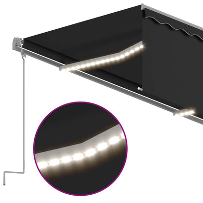 Tenda Automatica Parasole LED Sensore Vento 3x2,5m Antracite | homemem39