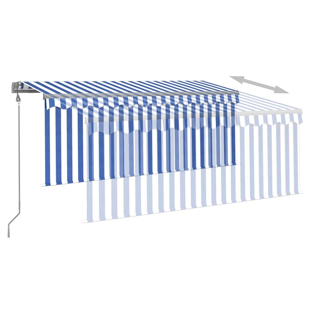Tenda da sole elettrica con LED e sensore 3,5 x 2,5 m | homemem39