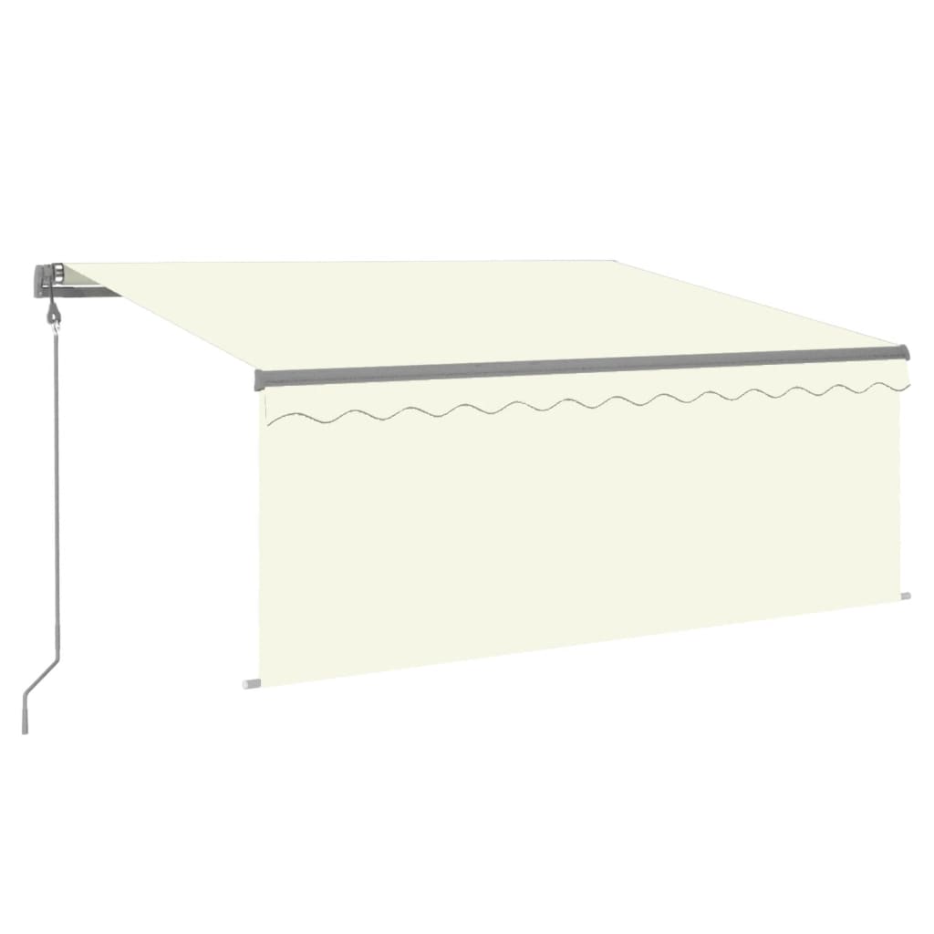 Tenda Automatica Parasole LED Sensore Vento 3,5x2,5cm Crema | homemem39