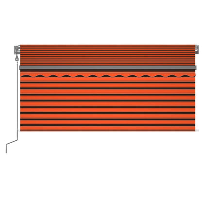 Tenda Automatica ParasoleLEDSensoreVento 3,5x2,5m ArancioMarrone | homemem39