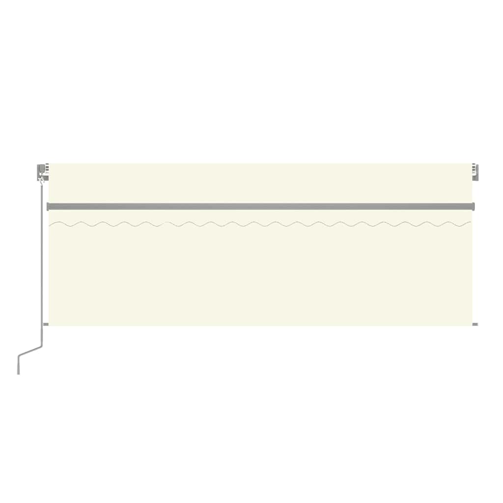 Tenda da Sole Retrattile Manuale con Parasole 4x3 m Crema