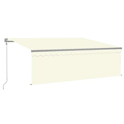 Tenda da Sole Retrattile Automatica con Parasole 4x3 m Crema