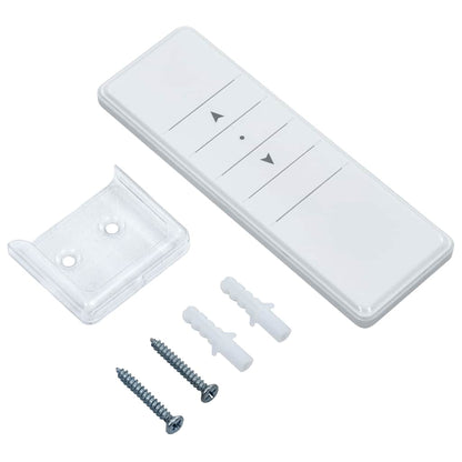 Tenda Automatica Parasole Sensore Vento LED 4x3m Blu Bianca - homemem39