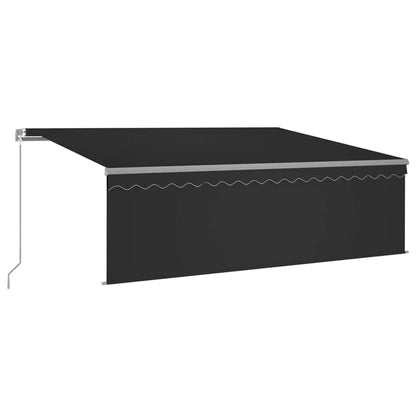 Tenda da Sole Retrattile Manuale con Parasole 4,5x3 m Antracite | homemem39