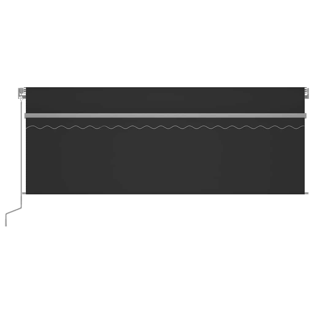 Tenda da Sole Retrattile Manuale con Parasole 4,5x3 m Antracite | homemem39